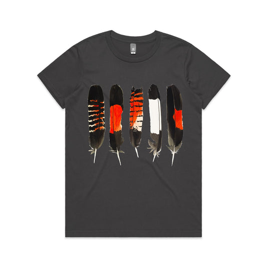 2026 Black Cockatoo Feathers - Womens T-shirt