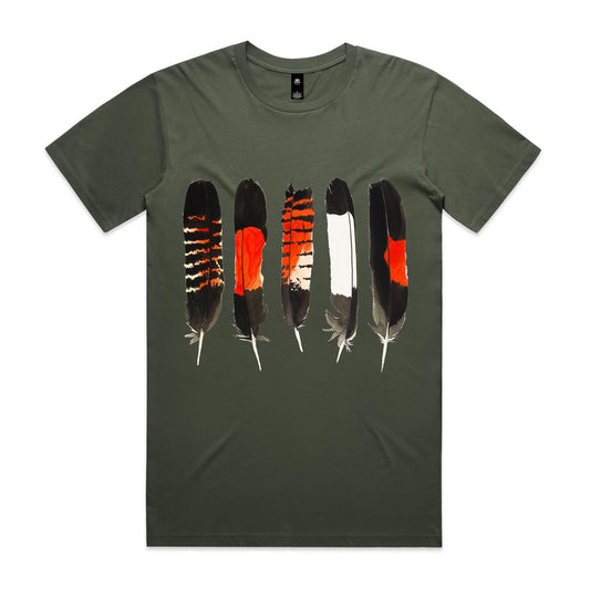 2026 Black Cockatoo Feathers - Mens T-shirt