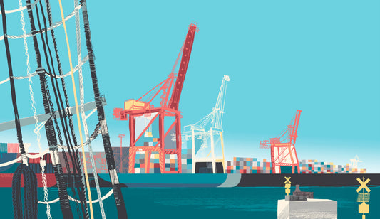 Arrival Cranes - Limited Edition Print
