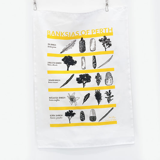 Banksias of Perth Teatowel