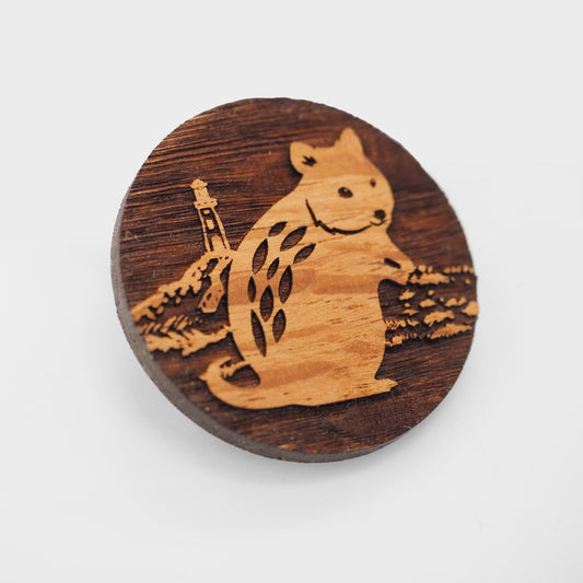Quokka Sheoak Brooch