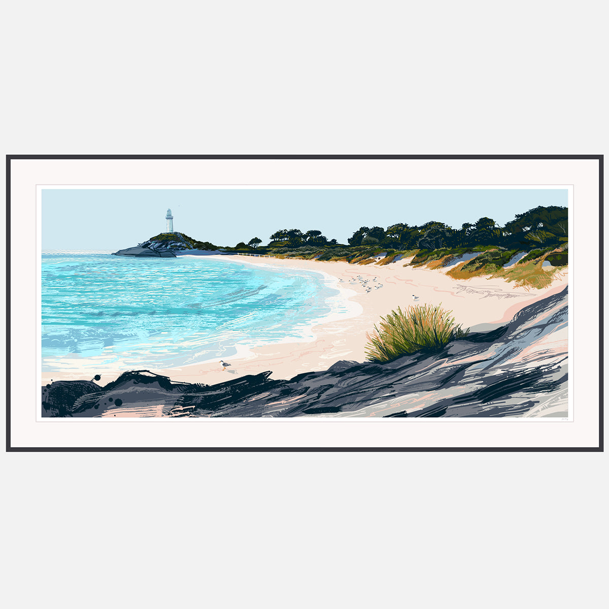 Pinky Beach Wadjemup Rottnest - Limited Edition Print