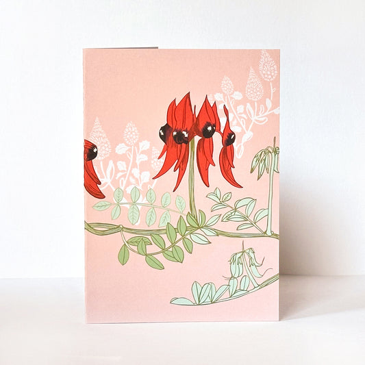 Sturt Desert Pea Card