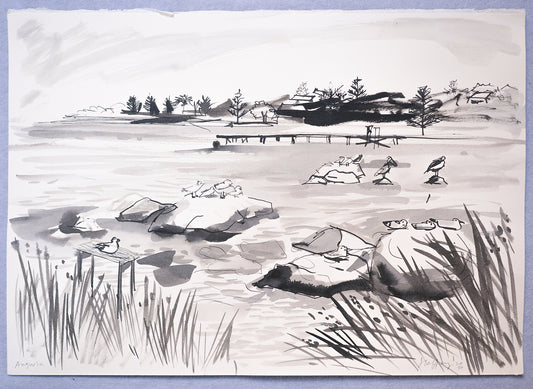 Augusta Study - Black and White