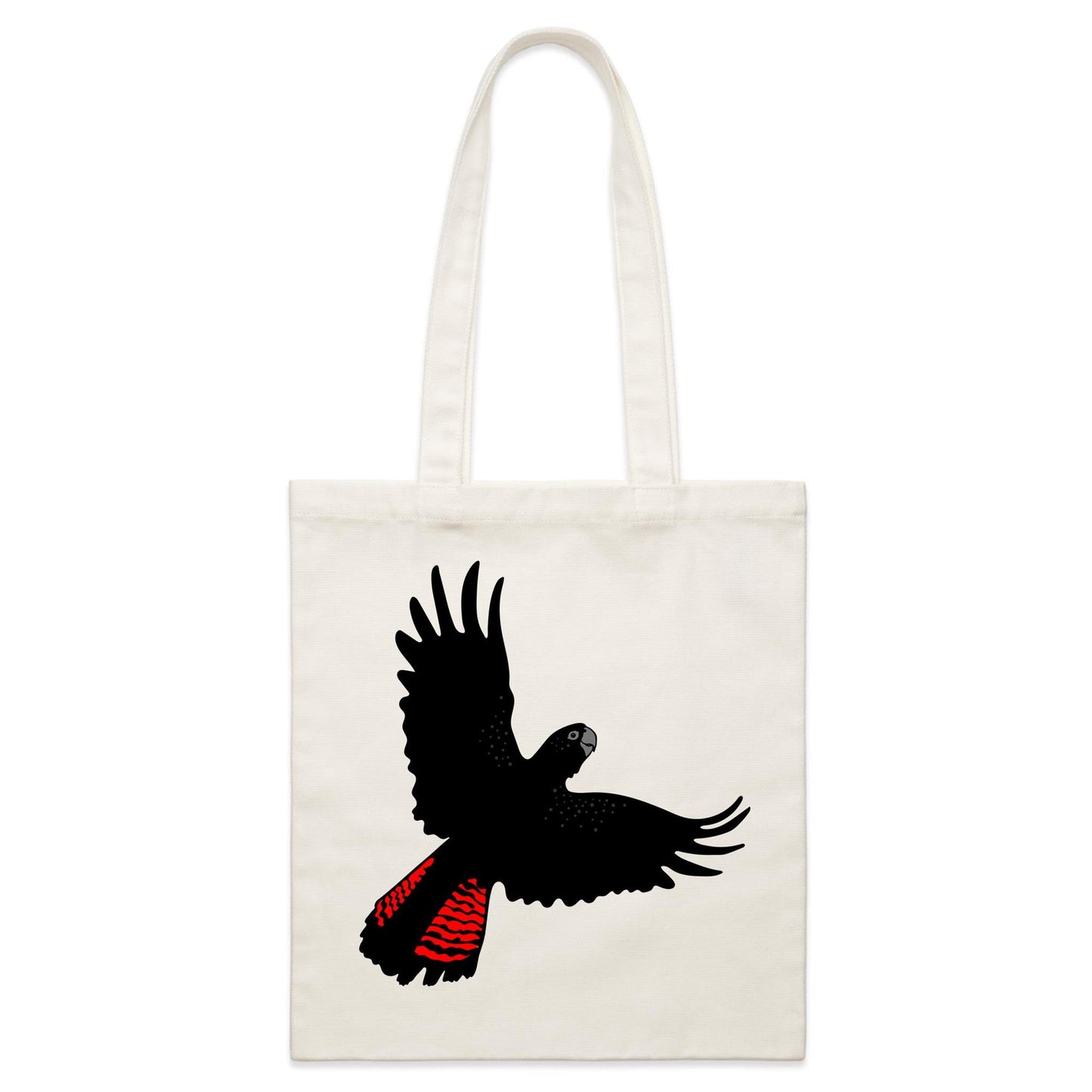 Red-tailed Black Cockatoo - Canvas Tote Bag