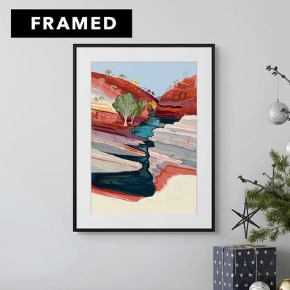 FRAMED Karijini Hamersly Gorge - Limited Edition Print