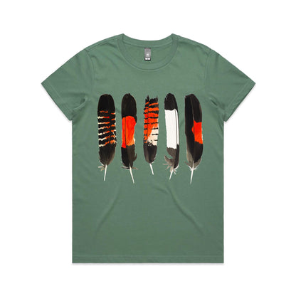 2026 Black Cockatoo Feathers - Womens T-shirt