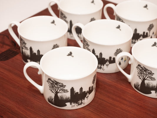 Perth City View - Limited Edition Low Mug - Set of 6