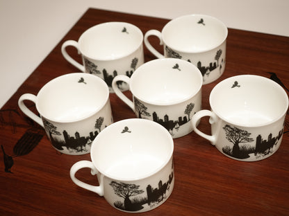 Perth City View - Limited Edition Low Mug - Set of 6