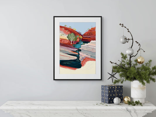 FRAMED Karijini Hamersly Gorge - Limited Edition Print