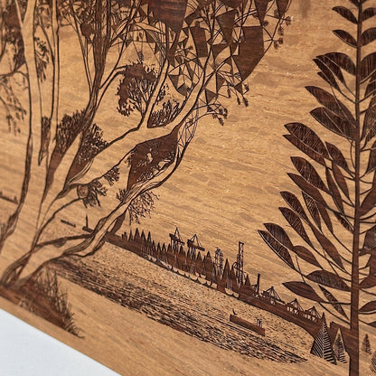 South Beach Art on wood